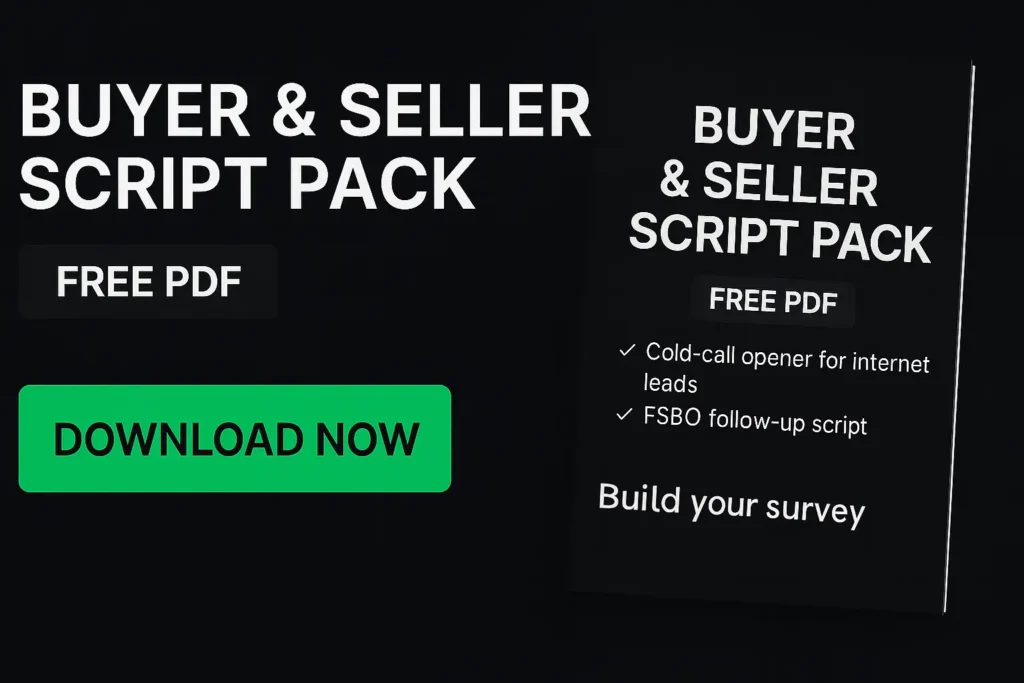 Buyer Seller Script Pack 2025 – Free Download for Real Estate Agents