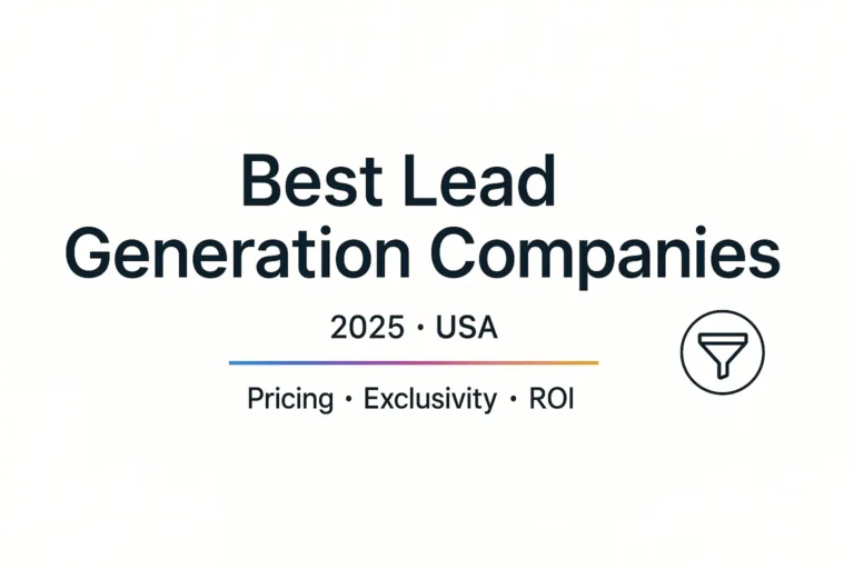 Best real estate lead generation companies in 2025 (USA)