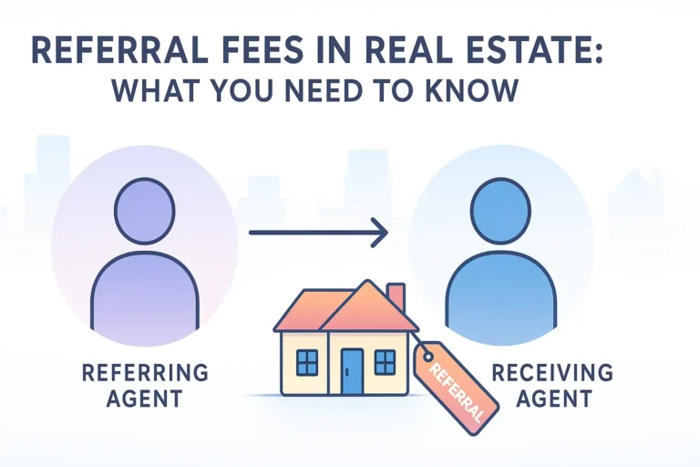 Free Real Estate Leads Pay at Closing: The Complete Guide for Brokers and Agents 8 Free real estate leads pay at closing – simple diagram showing a referral from one agent to another at closing