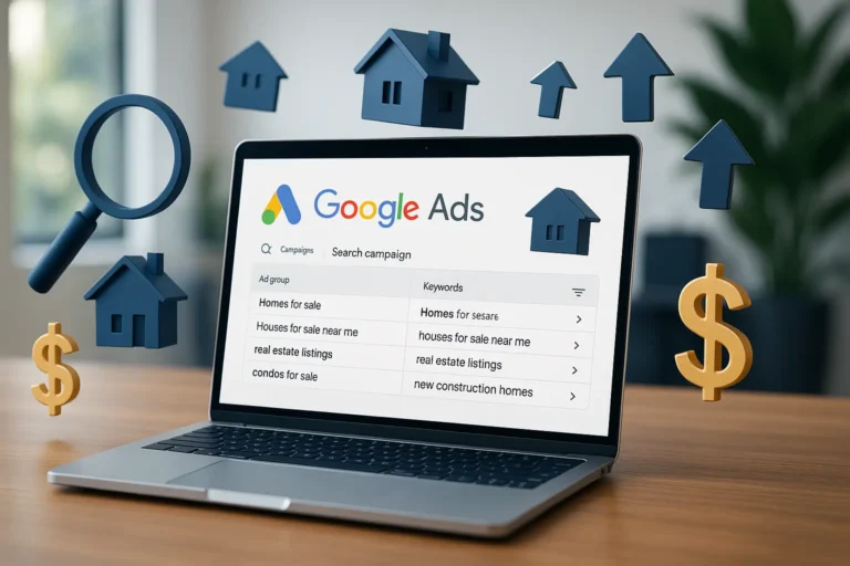 Google Ads for Real Estate Agents - 2025 Marketing Concept